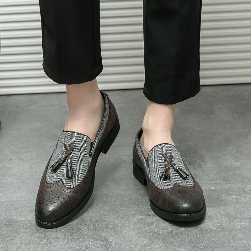 Mocassins à pampilles semi-formels - Chaussures habillées confortables de bonne qualité