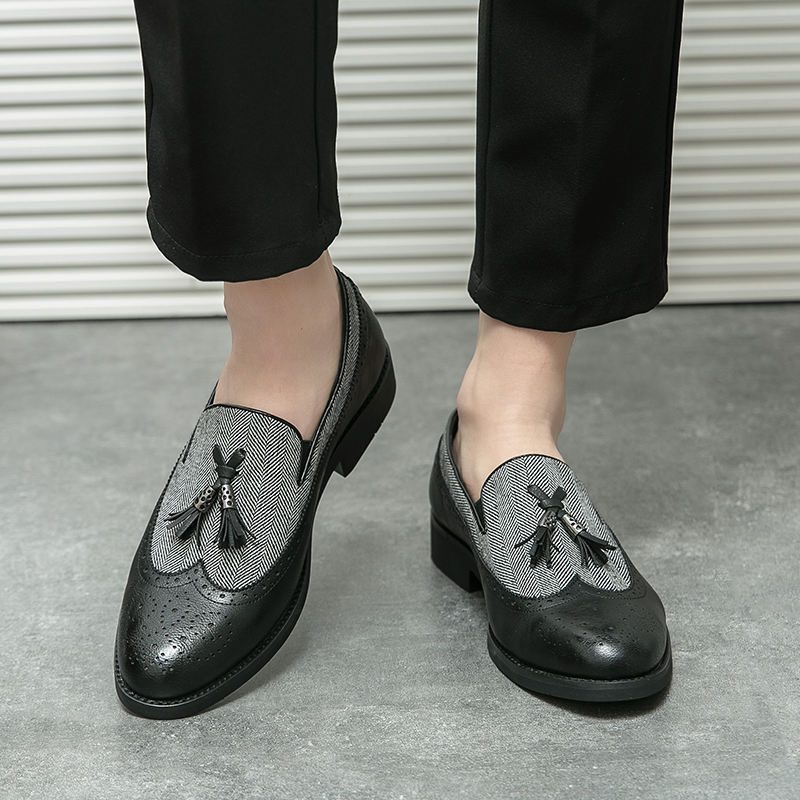 Mocassins à pampilles semi-formels - Chaussures habillées confortables de bonne qualité