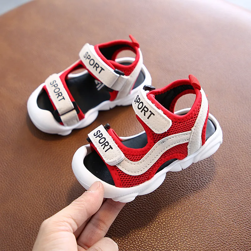 Sandales de plage souples et décontractées pour enfants, chaussures d'été pour bébés filles et garçons