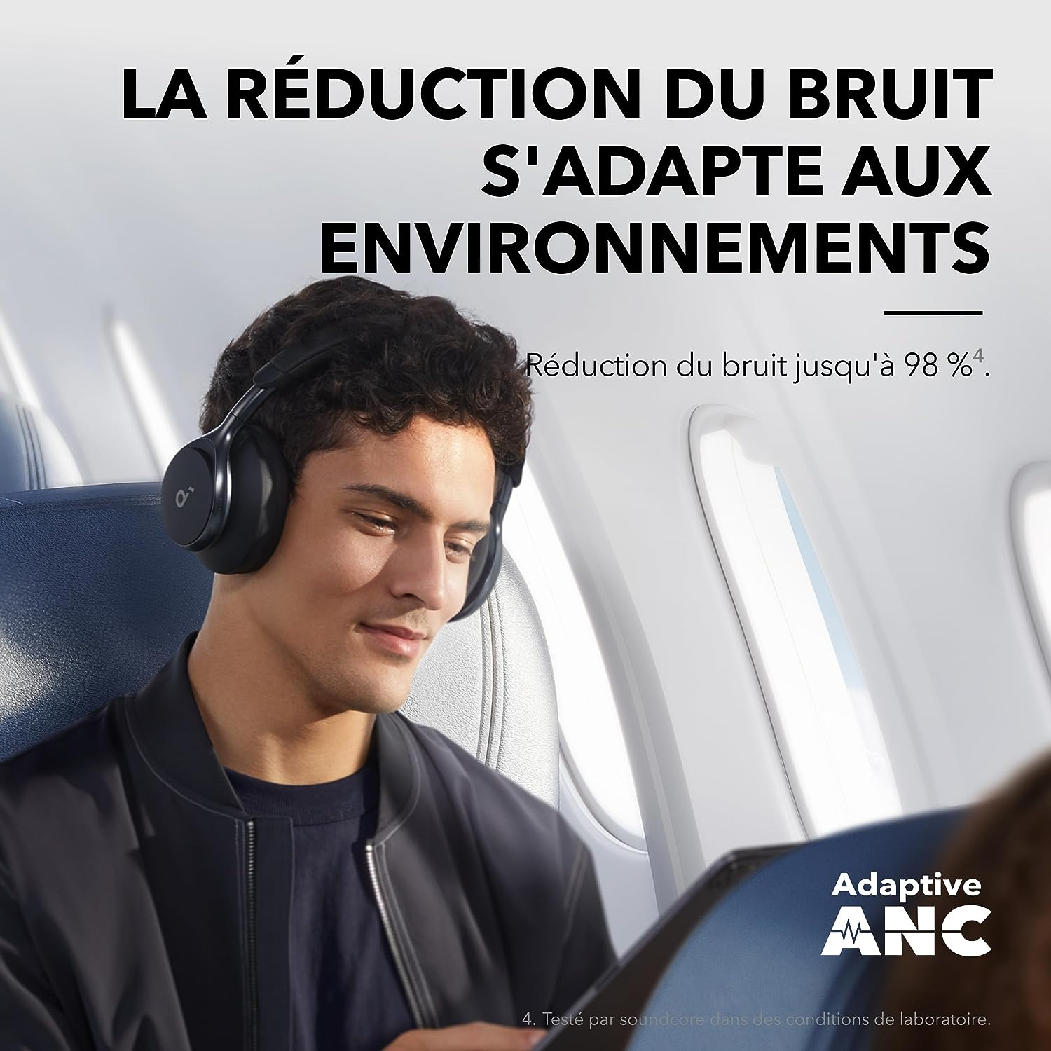 Casque Anker Soundcore Space One – ANC 98 %, Audio Haute Résolution LDAC, 40H d’autonomie, Confort Premium