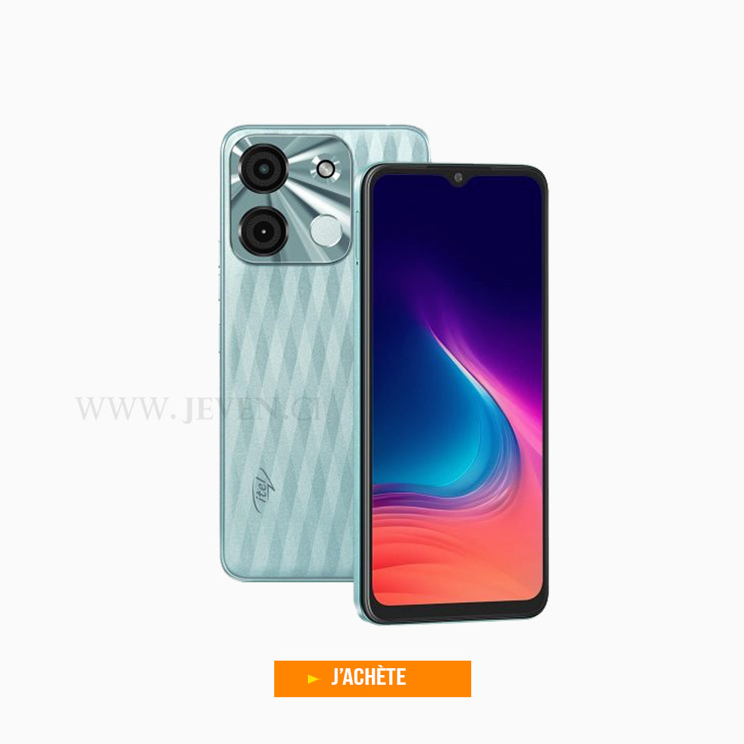 iTel A60s - 4+4Go 64Go- 5MP/8MP- 4G- 6.6" Pouces- 5000Mah- Empreinte digitale