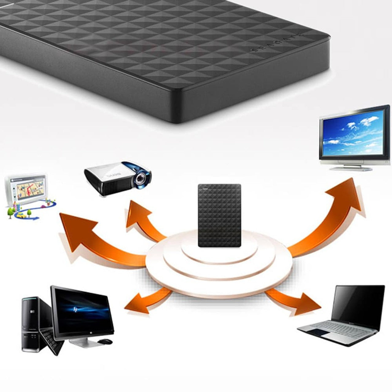 Disque Externe HDD Portable- 2 Tera- Seagate Expansion STEA2000400- pour Ordinateur Portable