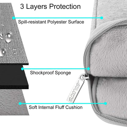 Housse de Protection Polyester Multifonctionnel MOSISO pour Ordinateur 13-13,3 Pouces
