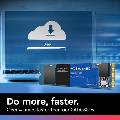 Disque interne SSD- 1 Tera M.2- Western Digital Blue SN550 NVMe- pour Ordinateur Portable