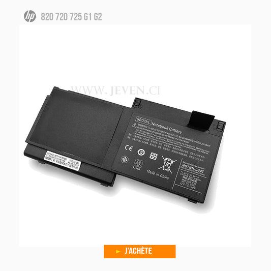 Batterie pour Ordinateur Portable Hp EliteBook 820 720 725 G1 G2