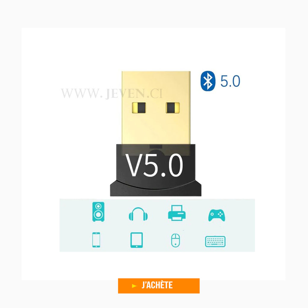 Clé Bluetooth 5.0 - Adaptateur Bluetooth USB Mini