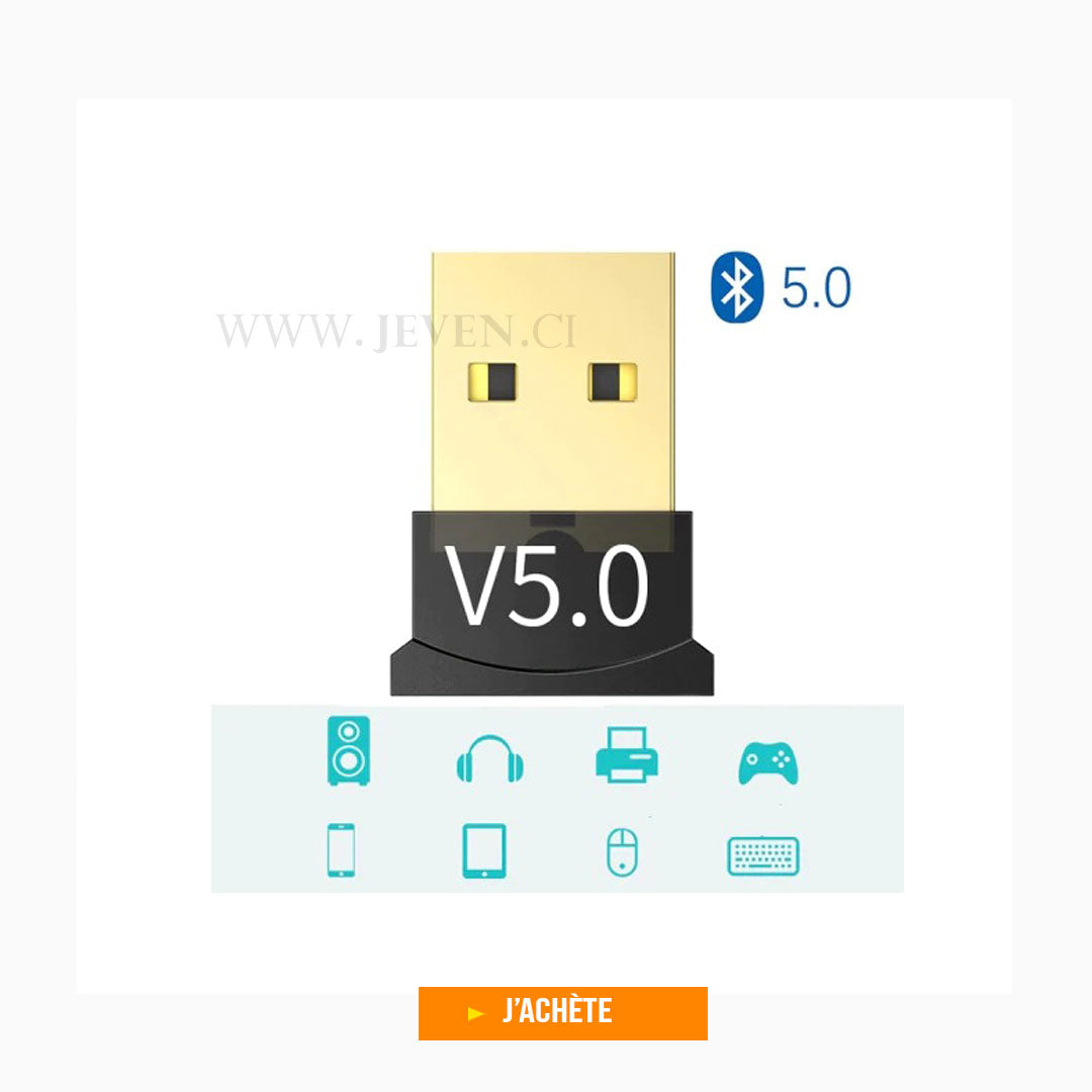 Clé Bluetooth 5.0 - Adaptateur Bluetooth USB Mini