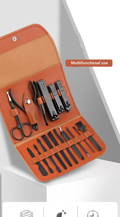 Kit de pédicure professionnel- outils de soins des ongles-16 en 1- en acier inoxydable- offre spéciale
