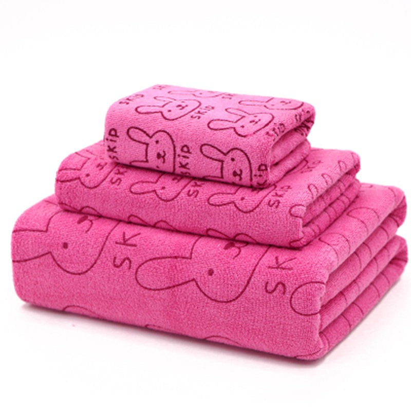 Ensemble de serviettes de bain- 3 pièces microfibre