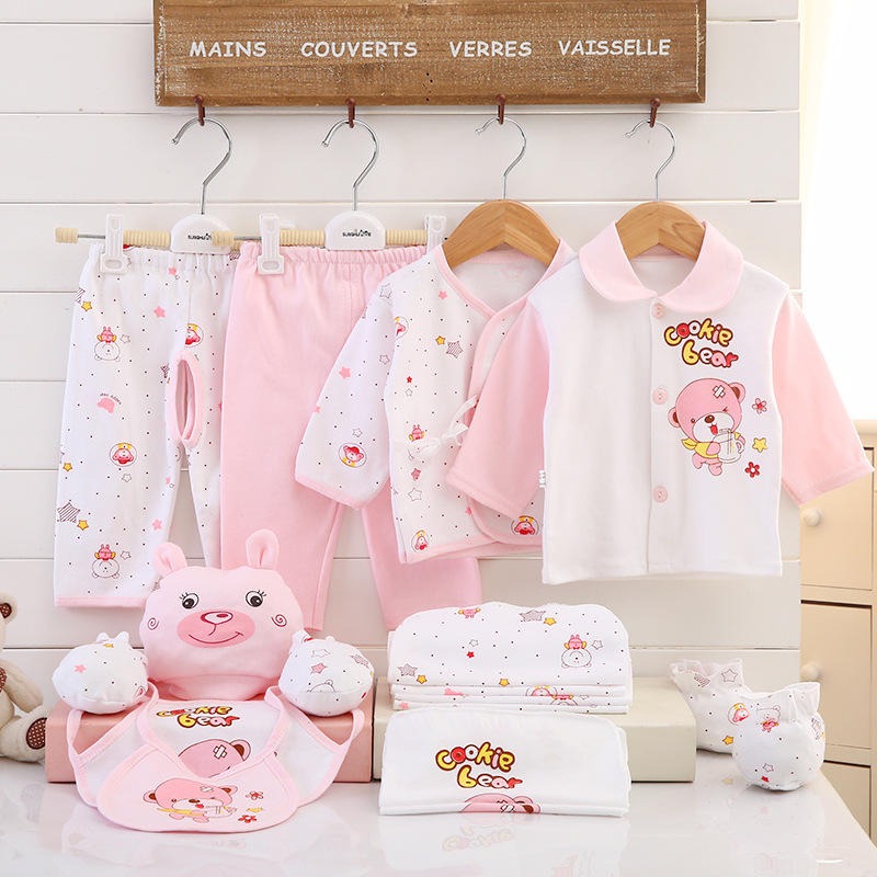 Ensembles de vêtements pour nouveau-né 17 Pièces- coffret cadeau pour nouveau-né