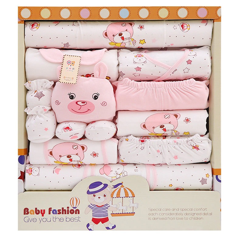 Ensembles de vêtements pour nouveau-né 17 Pièces- coffret cadeau pour nouveau-né