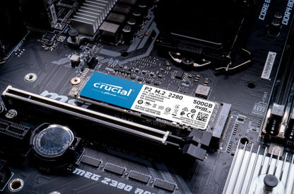 Disque interne SSD- 500Go M.2- Crucial P2 PCIe NVMe- pour Ordinateur Portable