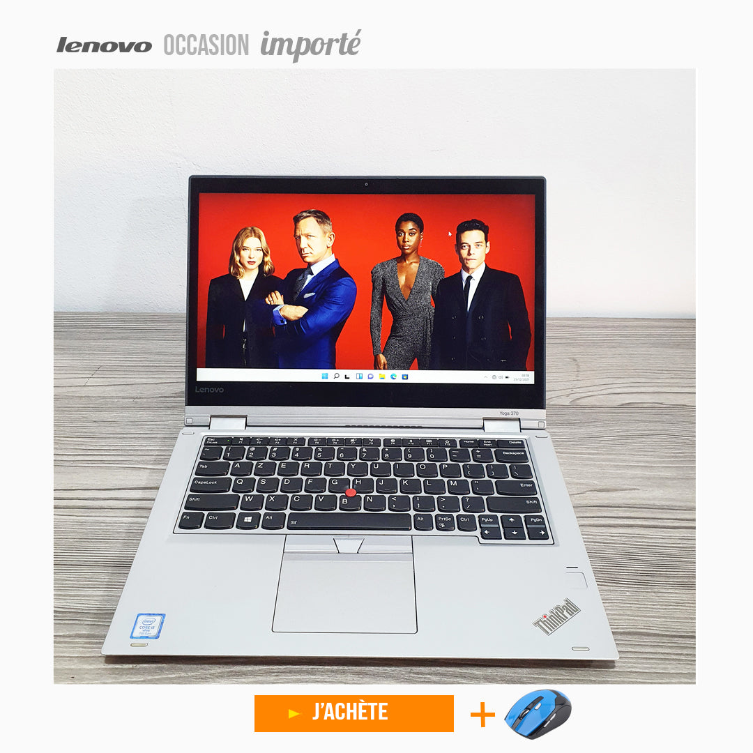 Lenovo Yoga 370 i5 7e- Occasion-Tactile et Pliable 13.3"- 16Go 512Go SSD