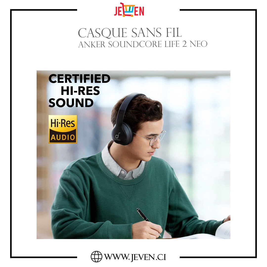 Casque Sans Fil- Anker Soundcore- Life 2Neo