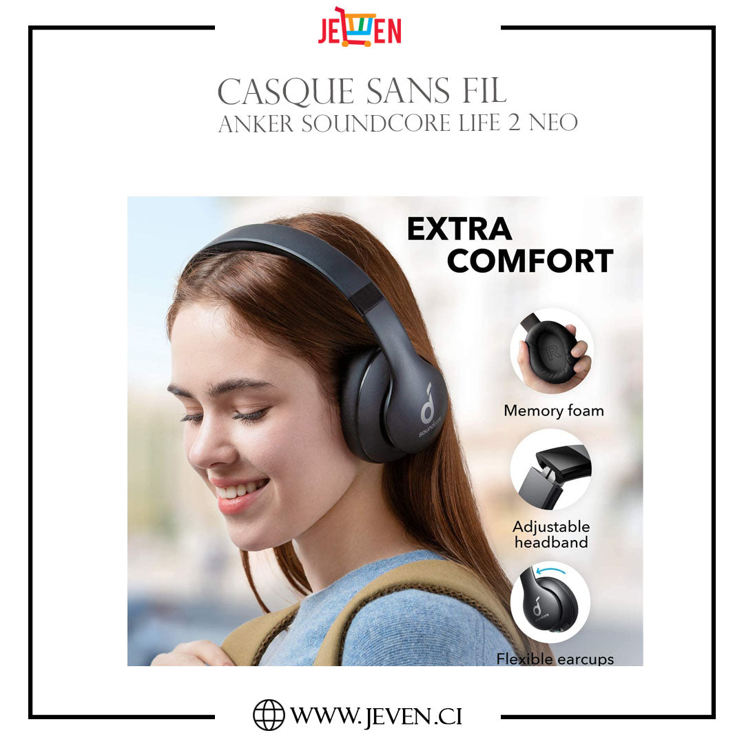 Casque Sans Fil- Anker Soundcore- Life 2Neo