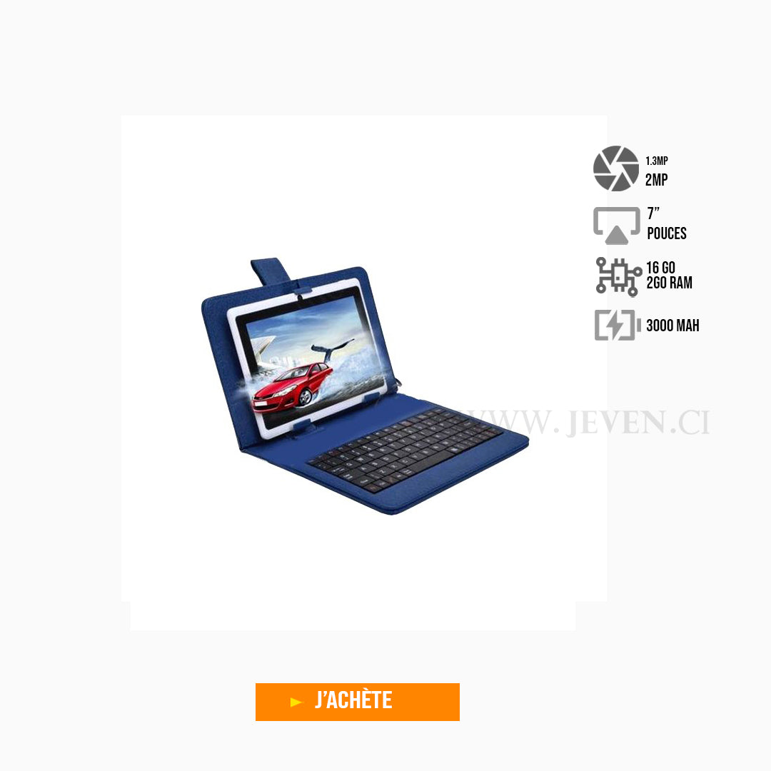 Tabblette Educative + Clavier externe- 2Go 16Go- 7" Pouces