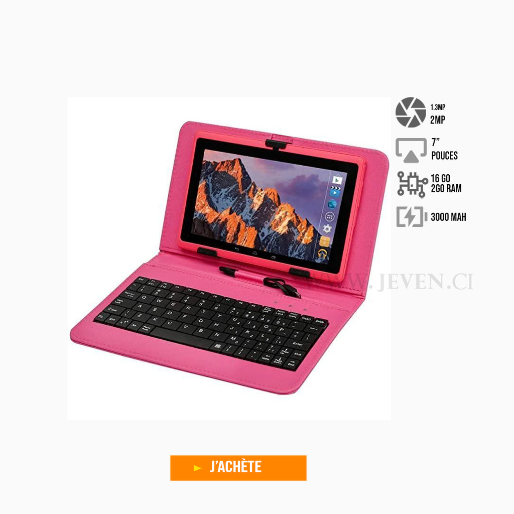 Tabblette Educative + Clavier externe- 2Go 16Go- 7" Pouces