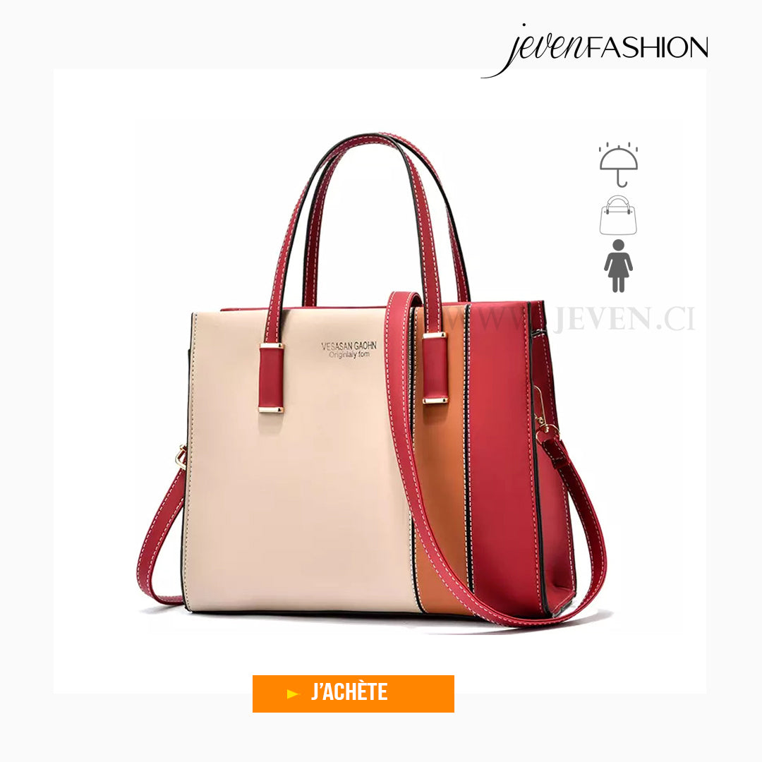 Sac à main à bandoulière- soirée- rouge pour femme