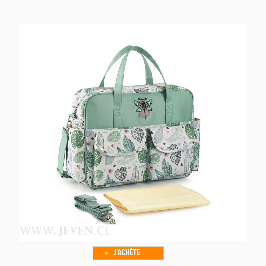 Sac à couches à bandoulière, fourre-tout imperméable de grande capacité pour dames, sacoche pour maternité