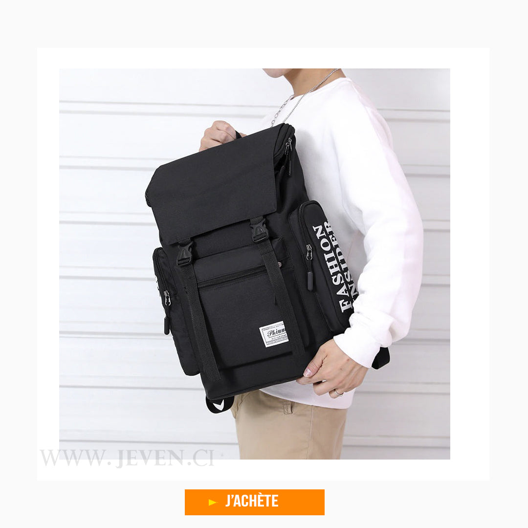 Sac à dos fashion- imperméable à l'eau- anti-vol