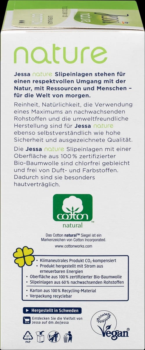 Protège-slips coton long naturel Jessa- 30 pièces